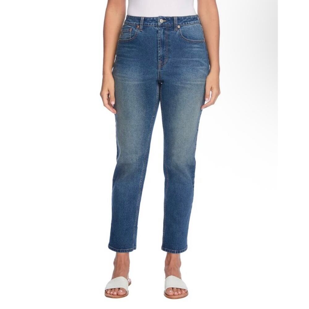 NWT Frye High Rise Cuffed Straight Leg Crop Jeans Women’s Size 8/29 Medium Wash - Picture 2 of 15